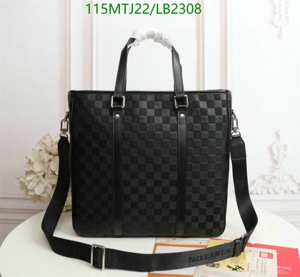 Louis Vuitton AAA+ Replica Damier Graphite Tadao PM Tote Bag LB23085963247