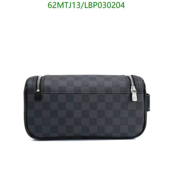 Louis Vuitton AAA+ Replica Damier Graphite Trousse Toilette Pouch Toiletry Case Cosmetic Bag LBP0302045871