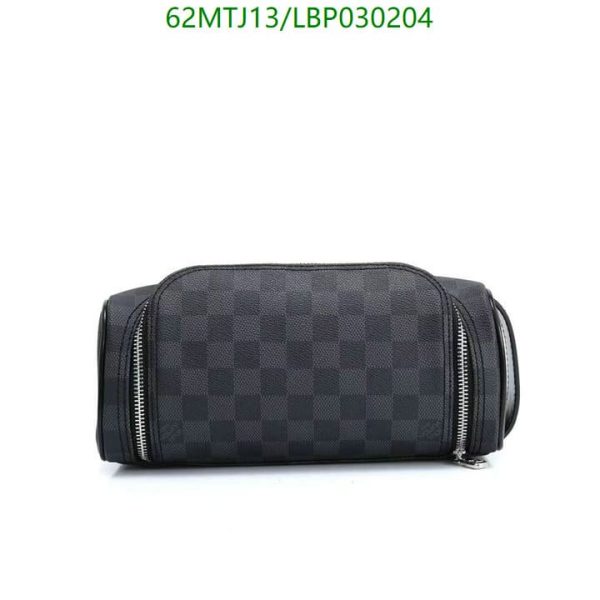 Louis Vuitton AAA+ Replica Damier Graphite Trousse Toilette Pouch Toiletry Case Cosmetic Bag LBP0302045871