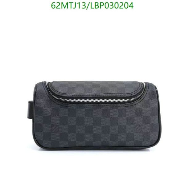 Louis Vuitton AAA+ Replica Damier Graphite Trousse Toilette Pouch Toiletry Case Cosmetic Bag LBP0302045871