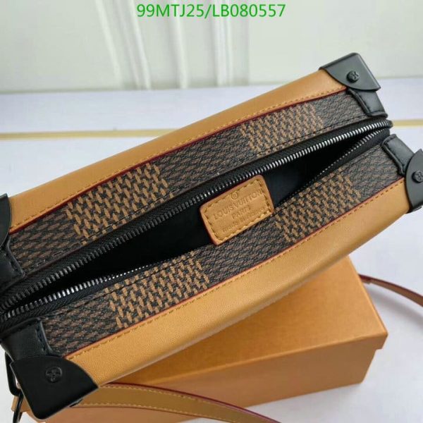 Louis Vuitton AAA+ Replica Damier SoftTrunk Wave Motif Orange Leather LB08055756278