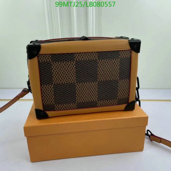 Louis Vuitton AAA+ Replica Damier SoftTrunk Wave Motif Orange Leather LB08055756278