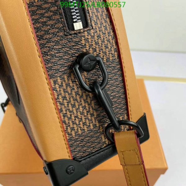 Louis Vuitton AAA+ Replica Damier SoftTrunk Wave Motif Orange Leather LB08055756278