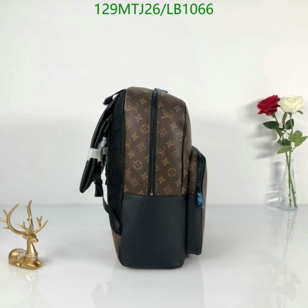 Louis Vuitton AAA+ Replica Dean Macassar Canvas Backpack LB10664376590