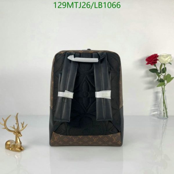 Louis Vuitton AAA+ Replica Dean Macassar Canvas Backpack LB10664376590