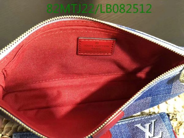 Louis Vuitton AAA+ Replica Denim Multi Pochette Bag LB08251262498