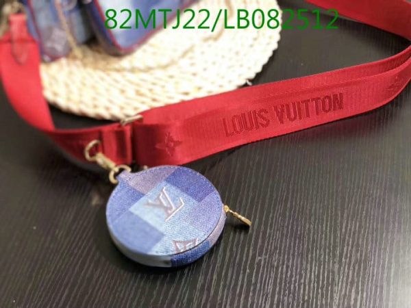 Louis Vuitton AAA+ Replica Denim Multi Pochette Bag LB08251262498