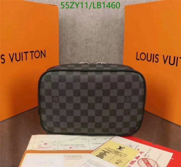 Louis Vuitton AAA+ Replica Discontinued Damier Ebene Santa Monica Crossbody Camera Box LB14607539862