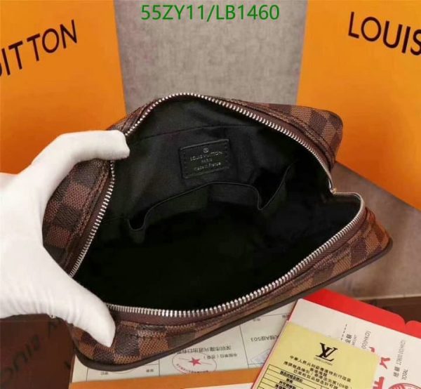 Louis Vuitton AAA+ Replica Discontinued Damier Ebene Santa Monica Crossbody Camera Box LB14607539862