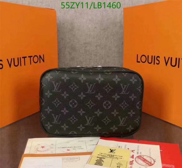 Louis Vuitton AAA+ Replica Discontinued Damier Ebene Santa Monica Crossbody Camera Box LB14607539862