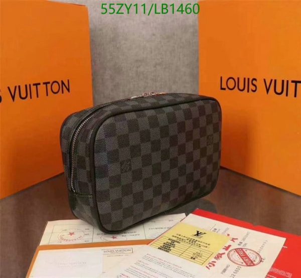 Louis Vuitton AAA+ Replica Discontinued Damier Ebene Santa Monica Crossbody Camera Box LB14607539862