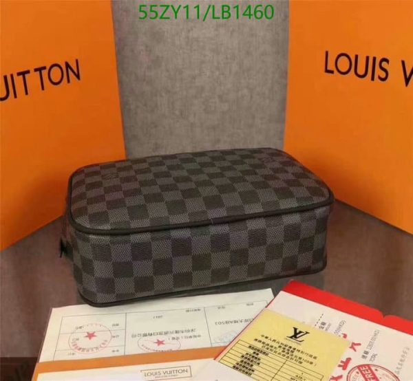 Louis Vuitton AAA+ Replica Discontinued Damier Ebene Santa Monica Crossbody Camera Box LB14607539862