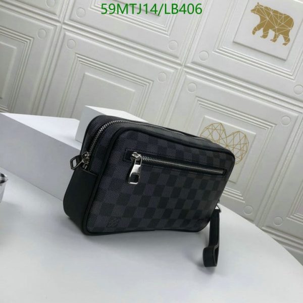 Louis Vuitton AAA+ Replica Discontinued Damier Ebene Santa Monica Crossbody LB40624638754