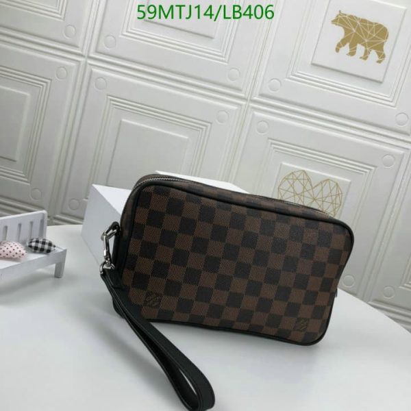 Louis Vuitton AAA+ Replica Discontinued Damier Ebene Santa Monica Crossbody LB40624638754