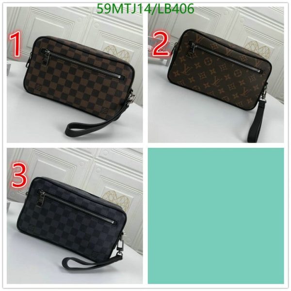 Louis Vuitton AAA+ Replica Discontinued Damier Ebene Santa Monica Crossbody LB40624638754