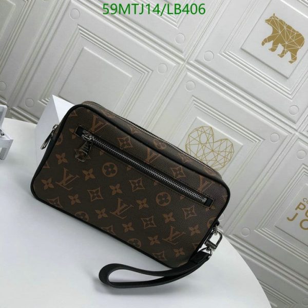 Louis Vuitton AAA+ Replica Discontinued Damier Ebene Santa Monica Crossbody LB40624638754