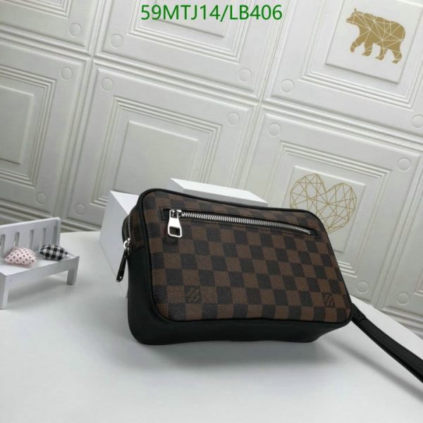 Louis Vuitton AAA+ Replica Discontinued Damier Ebene Santa Monica Crossbody LB40624638754