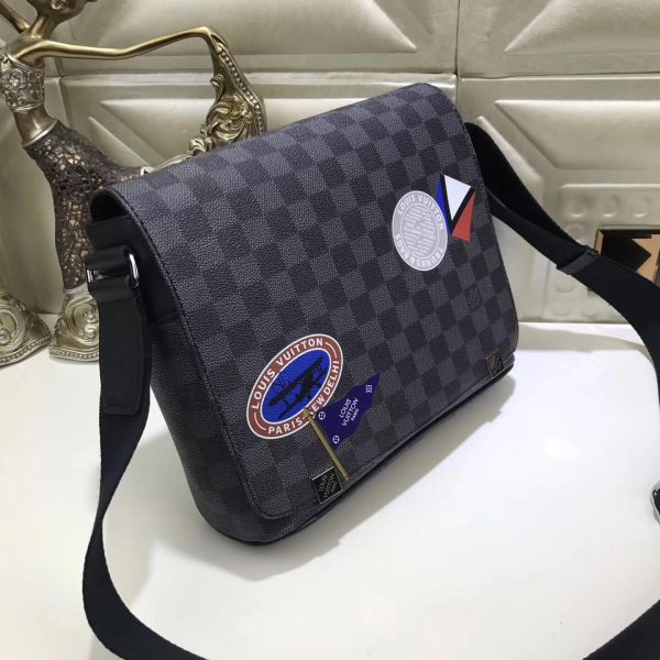 Louis Vuitton AAA+ Replica District PM Damier Graphite Bag LB10283326548