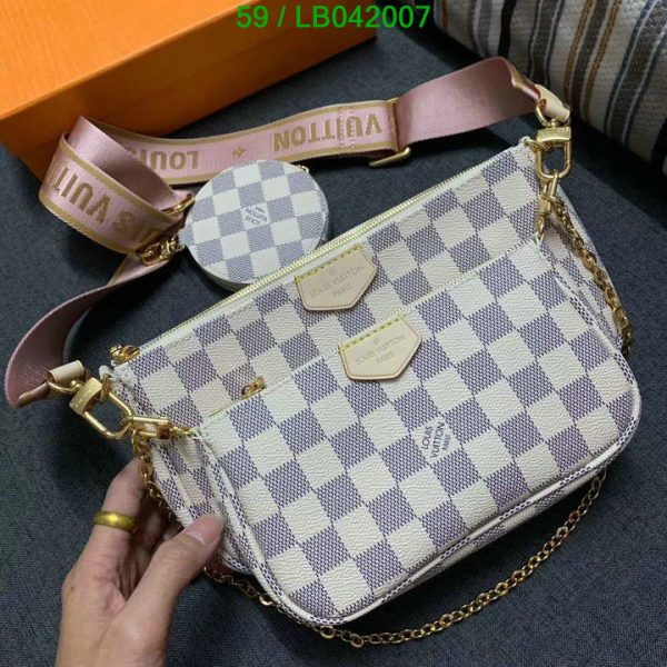 Louis Vuitton AAA+ Replica Double Zip Pochette Hand Bag LB04200758413