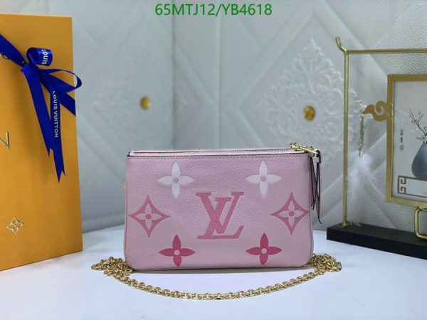 Louis Vuitton AAA+ Replica Double Zip Pochette YB46188501369