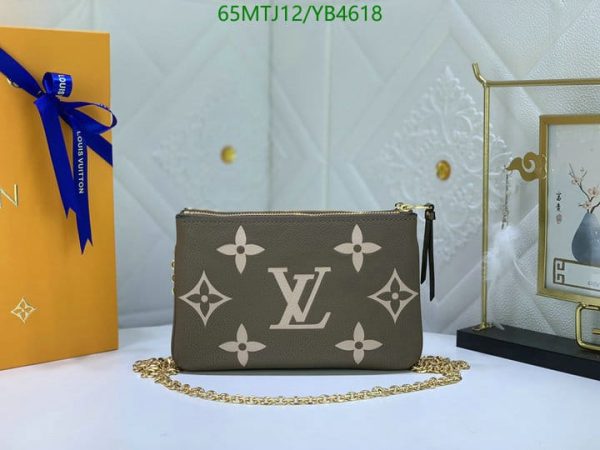 Louis Vuitton AAA+ Replica Double Zip Pochette YB46188501369