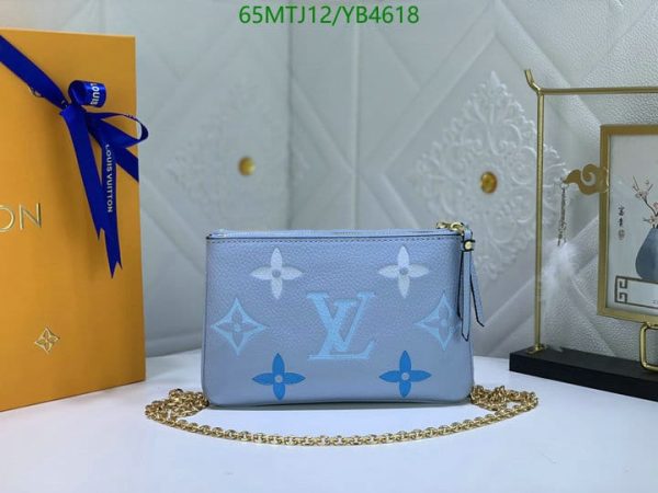 Louis Vuitton AAA+ Replica Double Zip Pochette YB46188501369