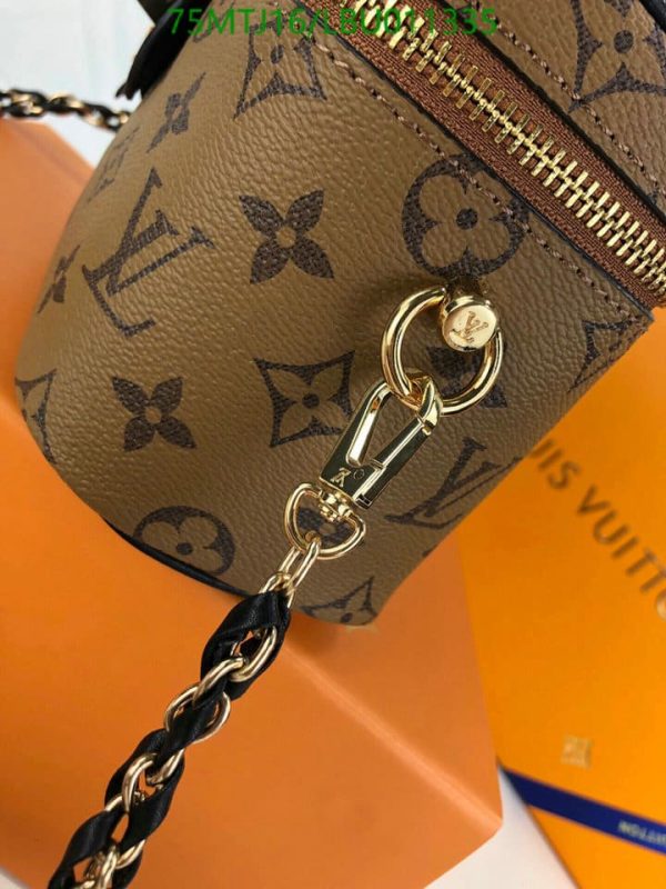 Louis Vuitton AAA+ Replica Double Zipper Padlock Chain Shoulder Strap Bag LBU0113355873