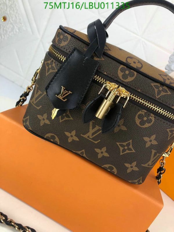 Louis Vuitton AAA+ Replica Double Zipper Padlock Chain Shoulder Strap Bag LBU0113355873