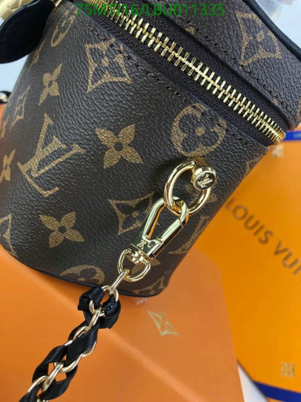 Louis Vuitton AAA+ Replica Double Zipper Padlock Chain Shoulder Strap Bag LBU0113355873