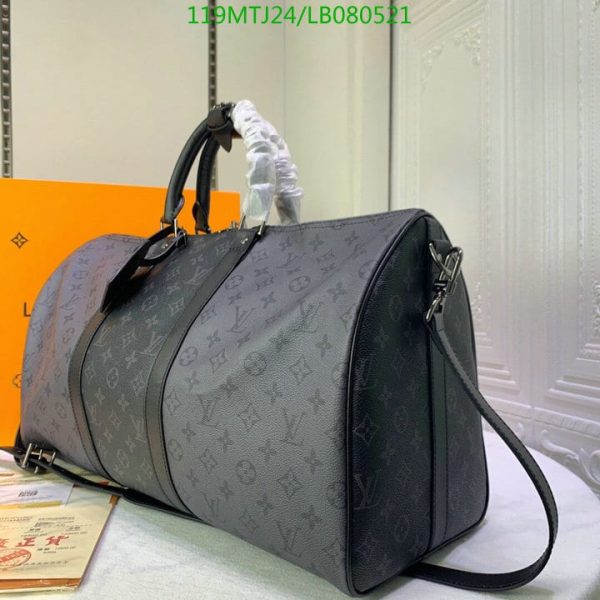 Louis Vuitton AAA+ Replica Eclipse Canvas Keepall Bandouliere Bag LB08052150138