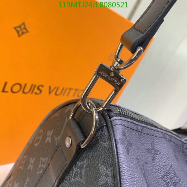 Louis Vuitton AAA+ Replica Eclipse Canvas Keepall Bandouliere Bag LB08052150138