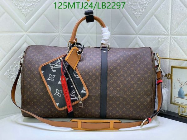 Louis Vuitton AAA+ Replica Eclipse Patchwork Keepall Bandouliere LB22975698712