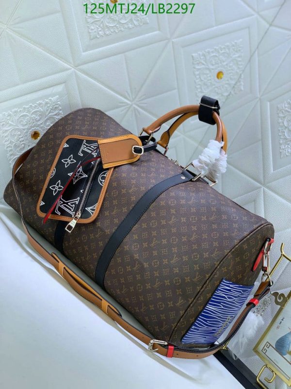 Louis Vuitton AAA+ Replica Eclipse Patchwork Keepall Bandouliere LB22975698712