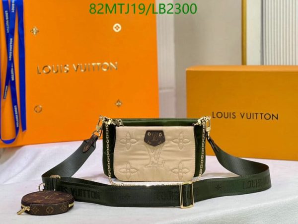 Louis Vuitton AAA+ Replica Econyl Nylon Maxi Multi Pochette HandBag LB23005963475