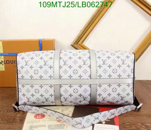 Louis Vuitton AAA+ Replica Elipse Silver Split Keepall LB06274757036