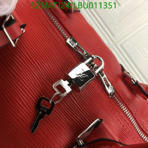 Louis Vuitton AAA+ Replica Epi KeepallBandoulière Bag LBU0113515076