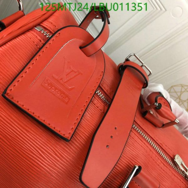 Louis Vuitton AAA+ Replica Epi KeepallBandoulière Bag LBU0113515076