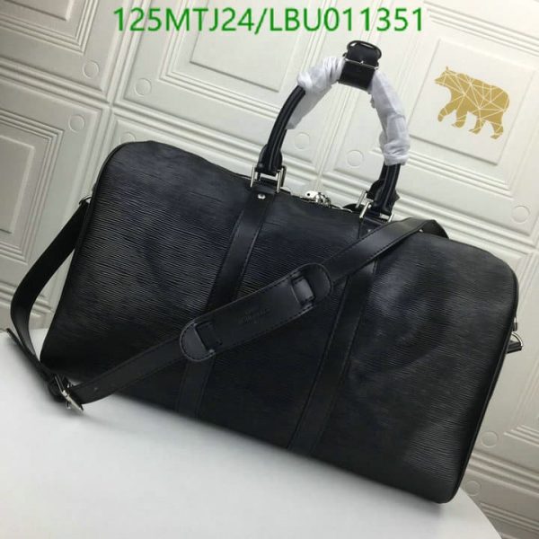 Louis Vuitton AAA+ Replica Epi KeepallBandoulière Bag LBU0113515076