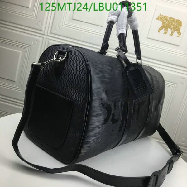 Louis Vuitton AAA+ Replica Epi KeepallBandoulière Bag LBU0113515076