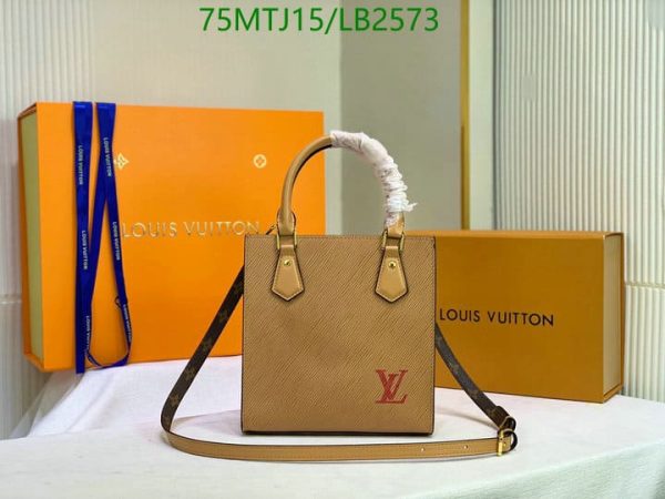 Louis Vuitton AAA+ Replica Epi Leather Sac Plat BB Tote Bag LB25734785123