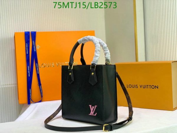 Louis Vuitton AAA+ Replica Epi Leather Sac Plat BB Tote Bag LB25734785123