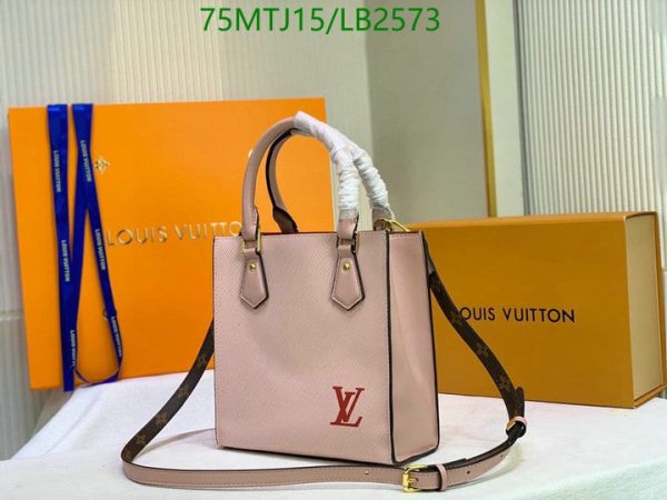 Louis Vuitton AAA+ Replica Epi Leather Sac Plat BB Tote Bag LB25734785123