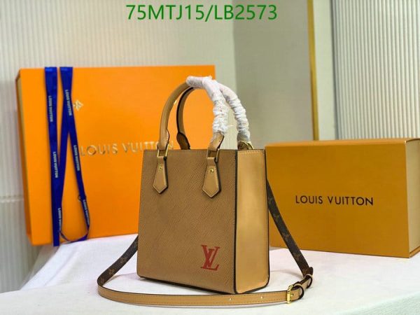 Louis Vuitton AAA+ Replica Epi Leather Sac Plat BB Tote Bag LB25734785123