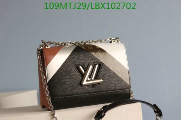 Louis Vuitton AAA+ Replica  Epi Leather Twist Tape Chain Clutch Bag LBX1027028942