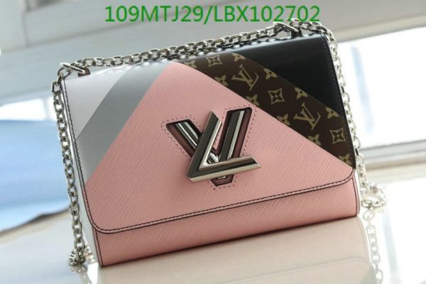 Louis Vuitton AAA+ Replica  Epi Leather Twist Tape Chain Clutch Bag LBX1027028942