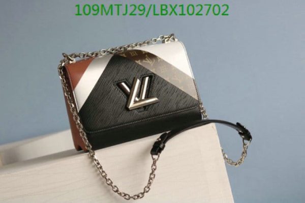 Louis Vuitton AAA+ Replica  Epi Leather Twist Tape Chain Clutch Bag LBX1027028942