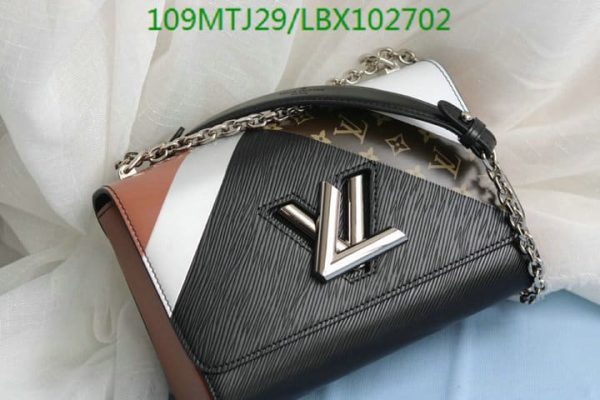 Louis Vuitton AAA+ Replica  Epi Leather Twist Tape Chain Clutch Bag LBX1027028942