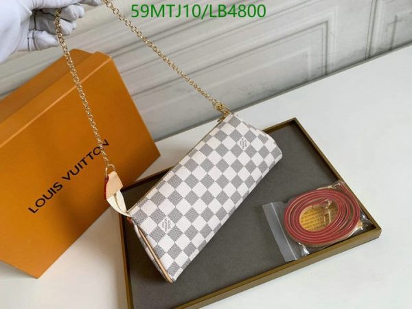 Louis Vuitton AAA+ Replica Eva Monogram Brown Bag LB48001973819