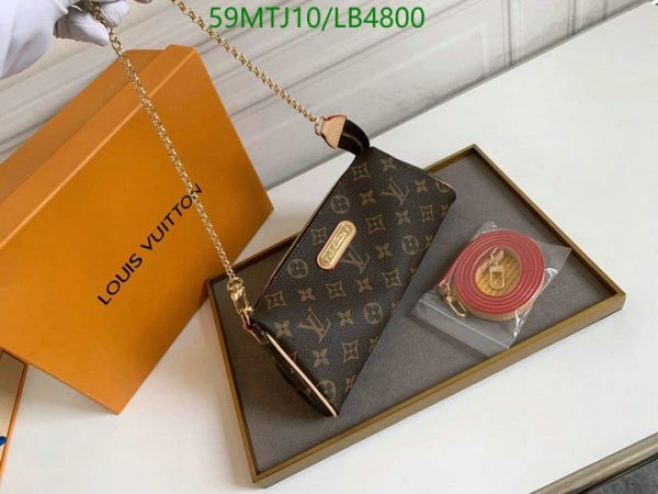 Louis Vuitton AAA+ Replica Eva Monogram Brown Bag LB48001973819