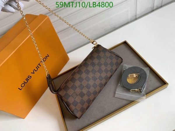 Louis Vuitton AAA+ Replica Eva Monogram Brown Bag LB48001973819